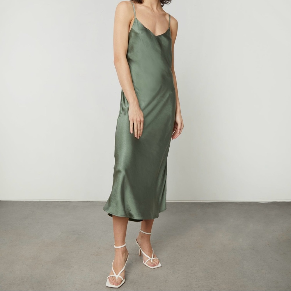 OAK + FORT midi slip dress